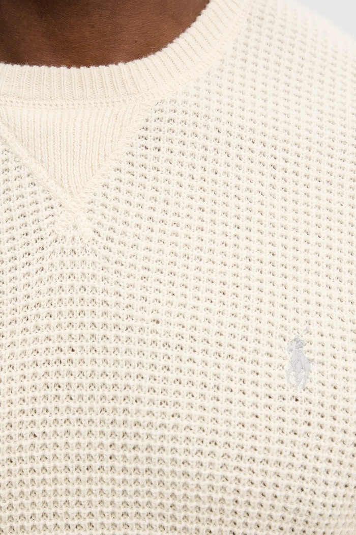 Πουλόβερ με προσθήκη μαλλιού Polo Ralph Lauren 710P04307 μπεζ