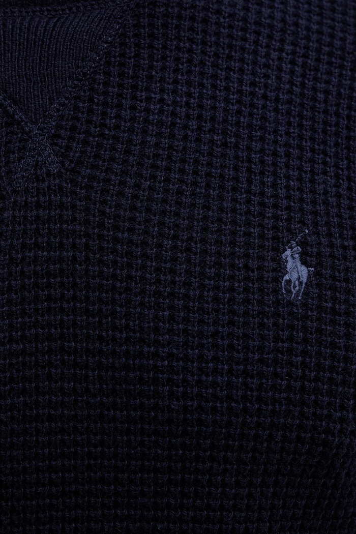 Πουλόβερ με προσθήκη μαλλιού Polo Ralph Lauren 710P04307 σκούρο μπλε