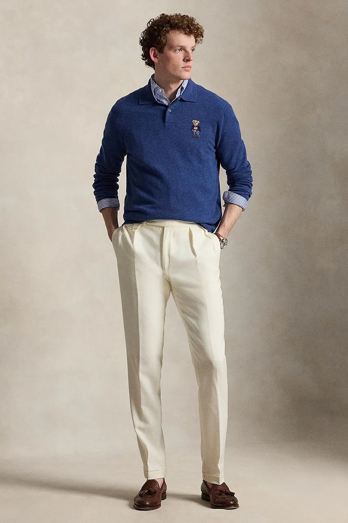 Oblečenie Kašmírový sveter Polo Ralph Lauren 710P04281 tmavomodrá