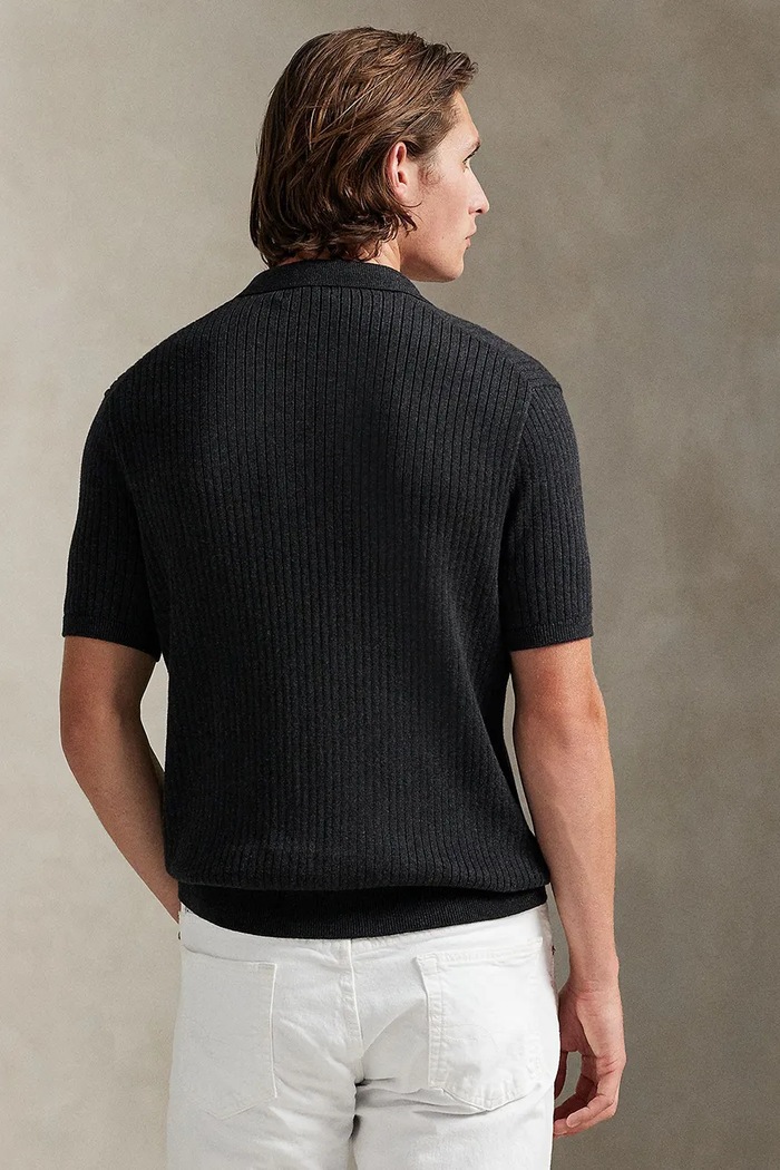 Βαμβακερό πουλόβερ Polo Ralph Lauren 710P07774 γκρί SS26