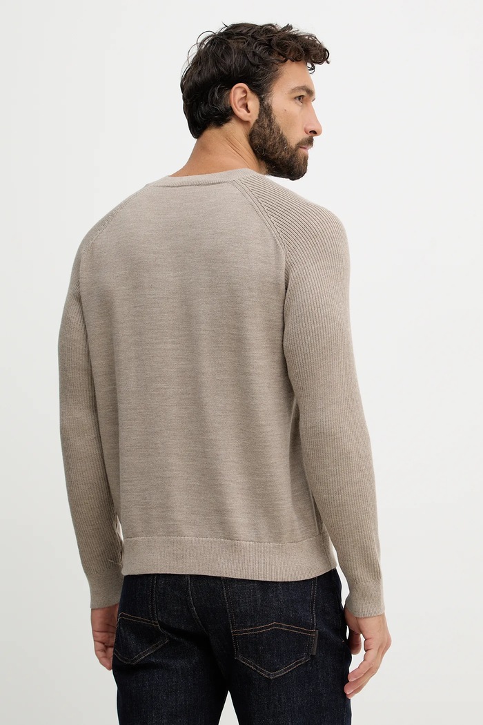 Oblečení Svetr s příměsí vlny Armani Exchange XM002825.AF10348 béžová
