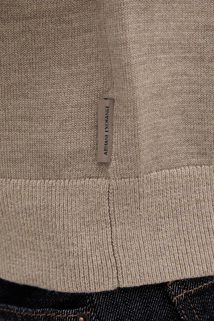 Svetr s příměsí vlny Armani Exchange XM002825.AF10348 béžová