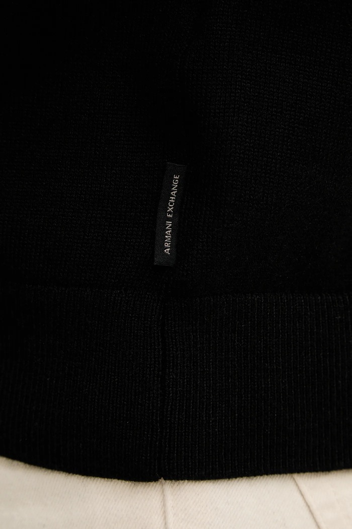 Svetr s příměsí vlny Armani Exchange XM002825.AF10348 černá