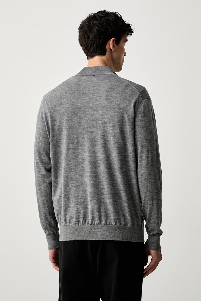 Odzież Paul&Shark sweter męski wełniany 99311035 szary