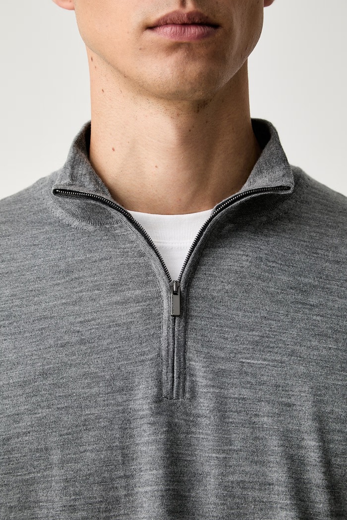 Paul&Shark sweter męski wełniany 99311035 szary