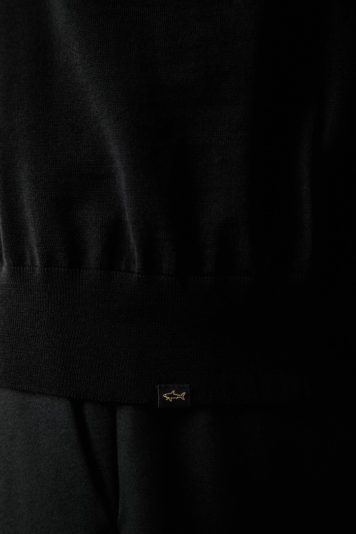 Paul&Shark sweter męski wełniany 99311035 czarny