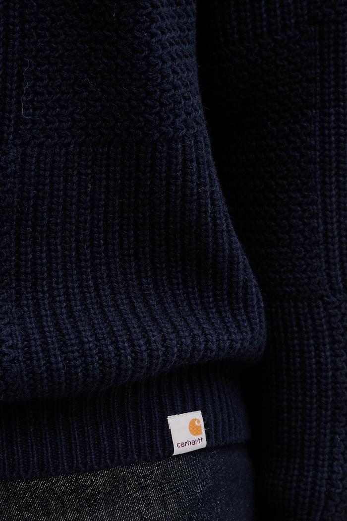 Свитер с добавлением шерсти Carhartt WIP Bishop Sweater тёмно-синий I035591.1CXX