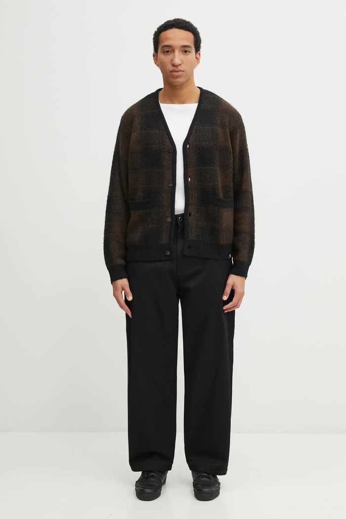 Кардиган с добавлением шерсти Carhartt WIP Everson Cardigan I035978.3PHXX чёрный