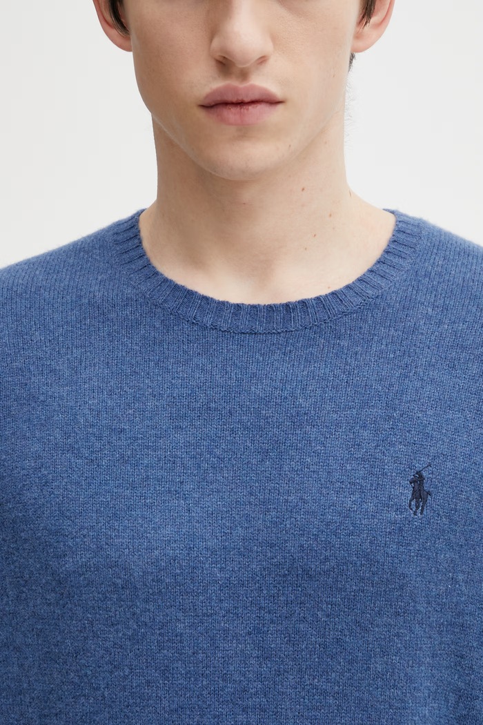 Polo Ralph Lauren maglione in lana 2/15 WOOL/CASH RWS blu 710878292501