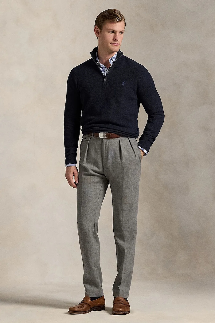 Ρούχα Βαμβακερό πουλόβερ Polo Ralph Lauren 32/2 COTTON 710932304001 σκούρο μπλε