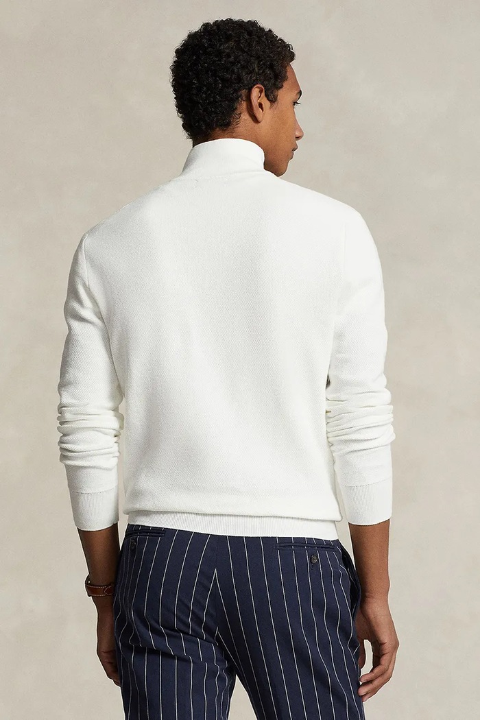 Βαμβακερό πουλόβερ Polo Ralph Lauren 32/2 COTTON 710932304502 λευκό SS26