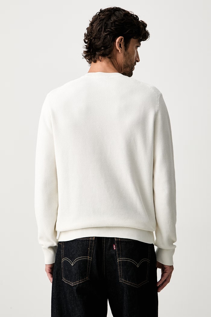 Odzież Calvin Klein sweter męski bawełniany LV04LF304G beżowy