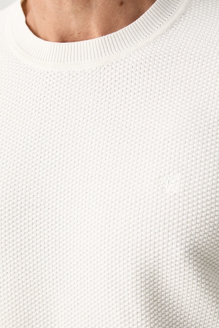 Calvin Klein sweter męski bawełniany LV04LF304G beżowy