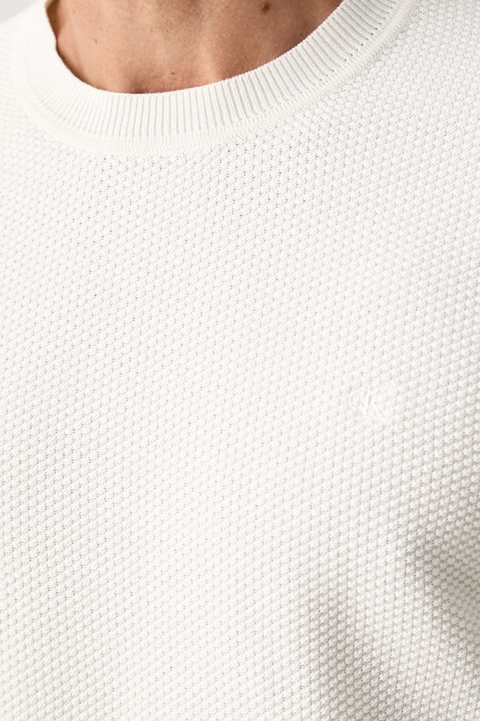 Calvin Klein sweter męski bawełniany LV04LF304G beżowy