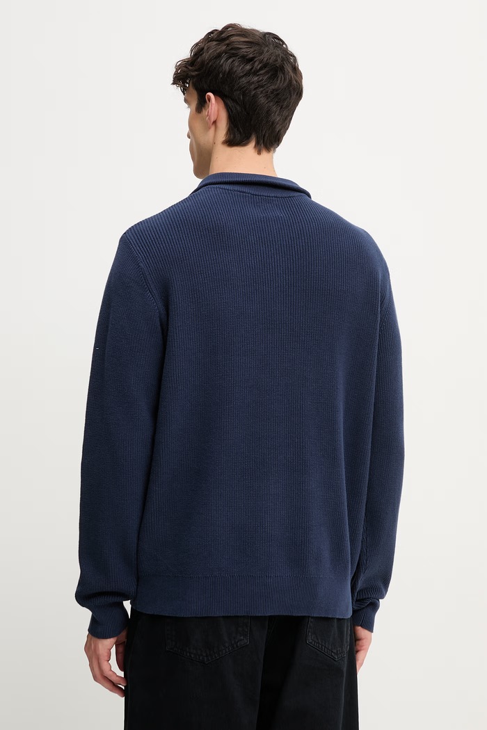Îmbrăcăminte Levi's pulover de bumbac LIGHTWEIGHT HM QUARTER ZIP 0058U albastru