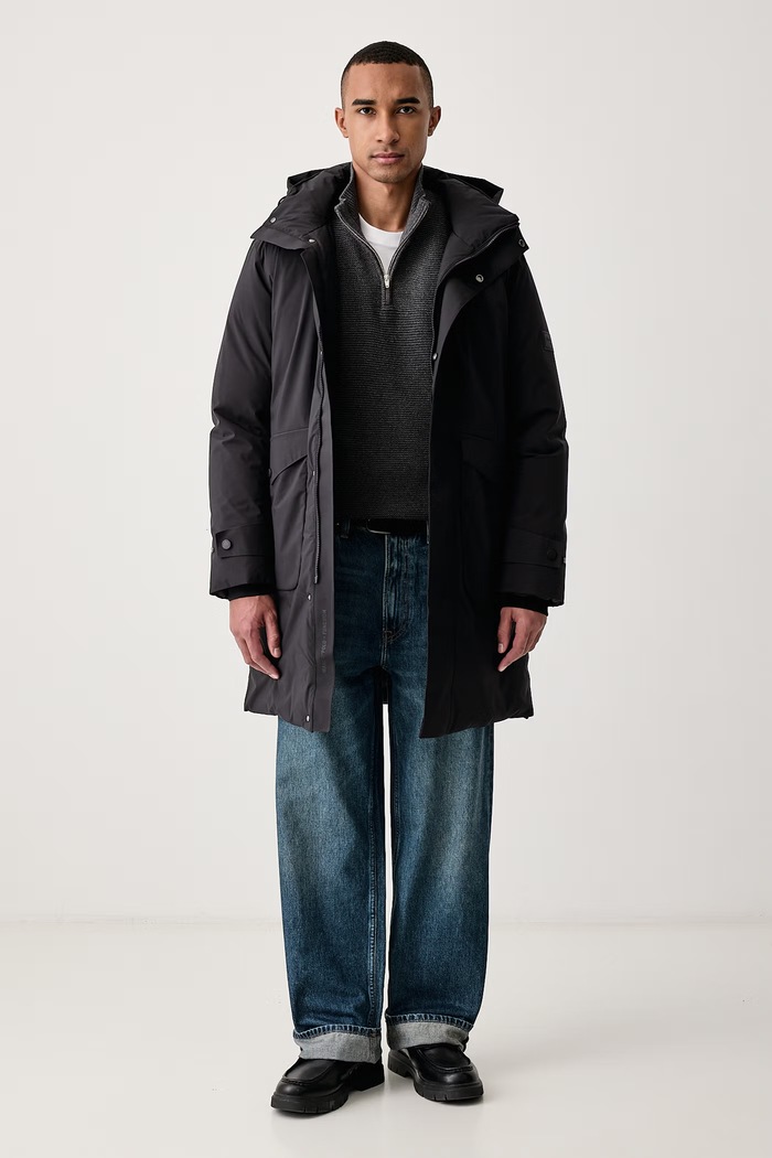 Levi's Sweter męski z dodatkiem wełny LIGHTWEIGHT HM QUARTER ZIP szary 0058U