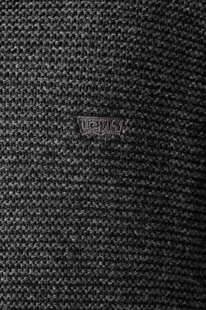 Svetr pánský s příměsí vlny LIGHTWEIGHT HM QUARTER ZIP Levi's šedá 0058U