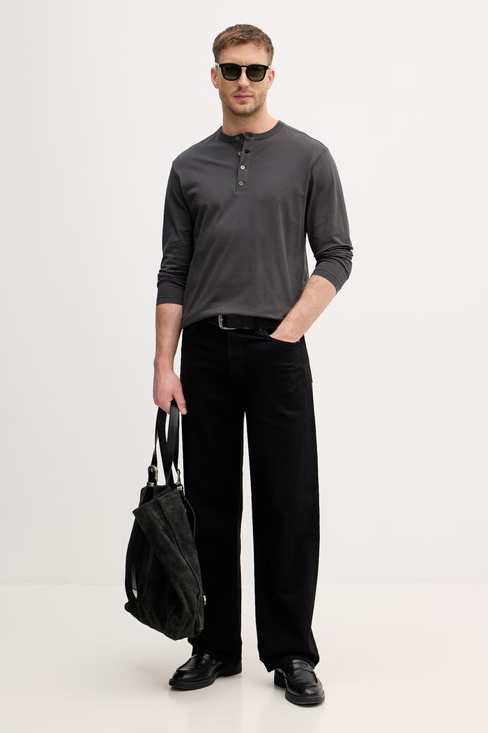 Sisley polo tričko pánske bavlnené 3XDTS1053 sivá SS26