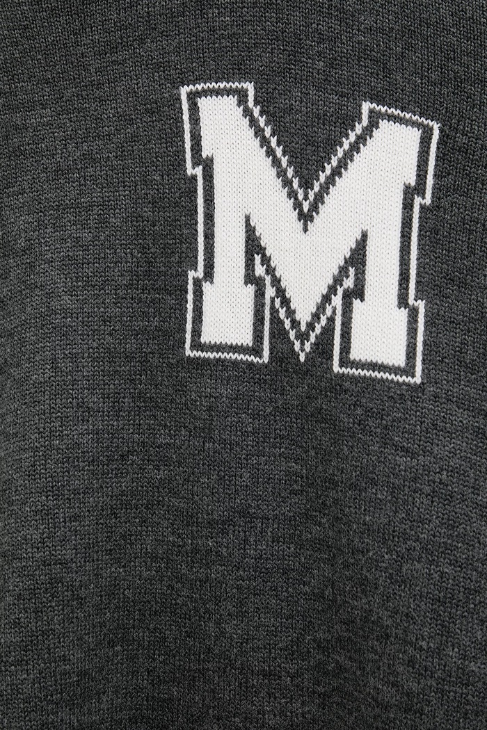 MM6 Maison Margiela sweter z dodatkiem wełny SH0HL0039.M13206.855M szary