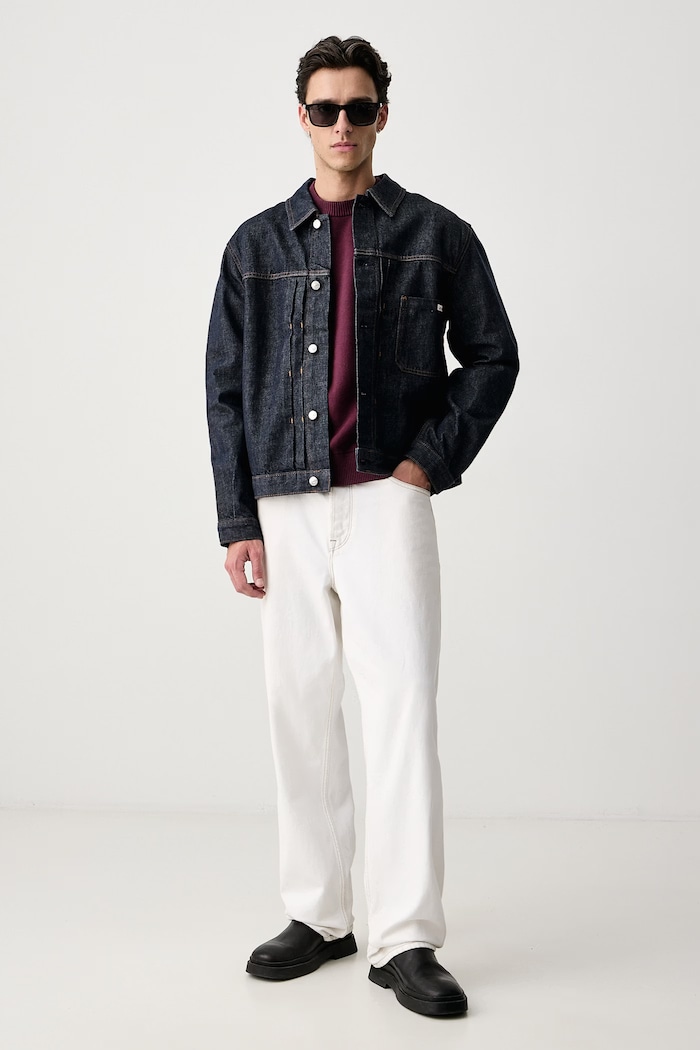 United Colors of Benetton Sweter męski bawełniany 1UAEU10B6 bordowy SS26