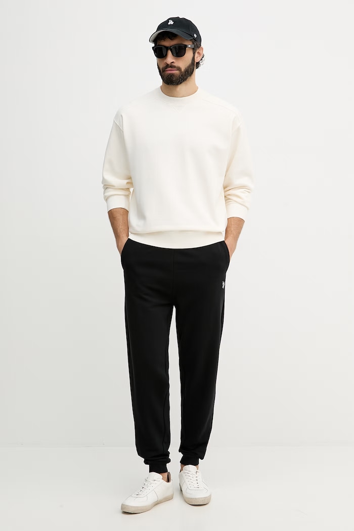United Colors of Benetton bluza męska 3Q8HU1095 beżowy SS26