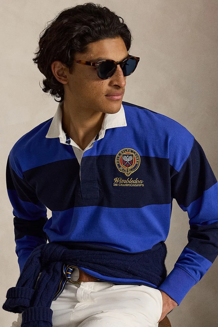 Polo Ralph Lauren sweter męski bawełniany niebieski 710B16070