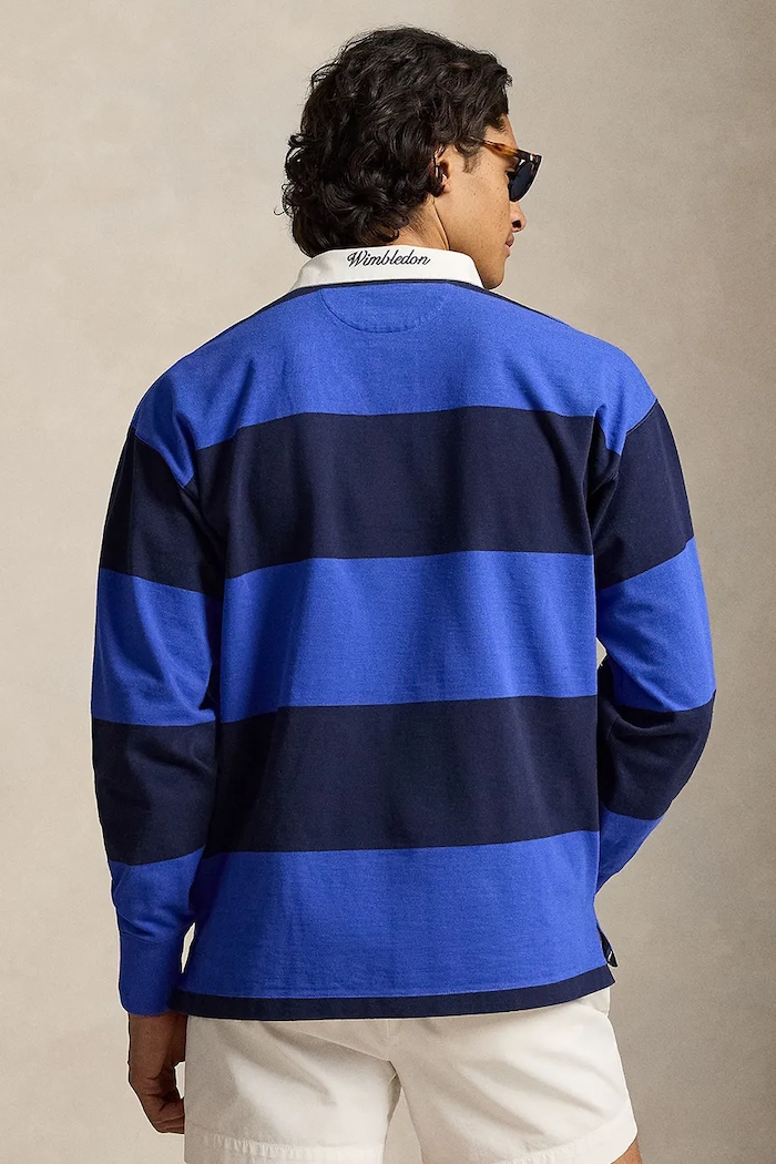 Polo Ralph Lauren sweter męski bawełniany 710B16070 niebieski SS26