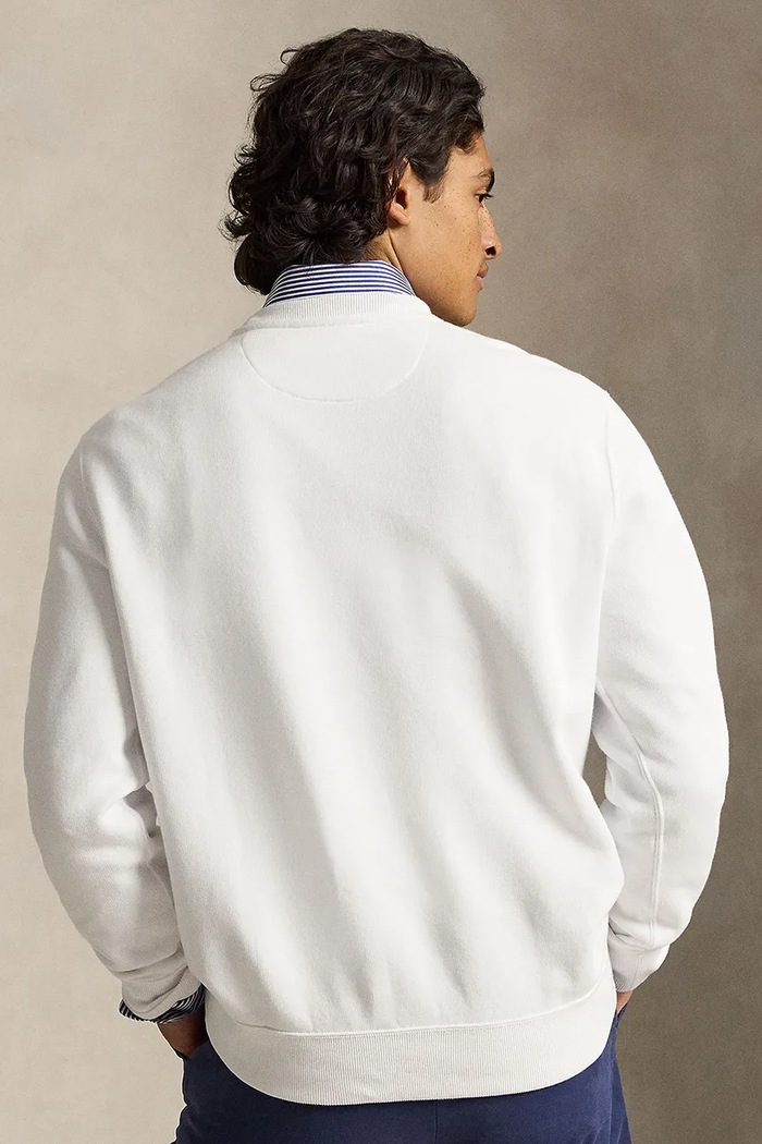 Polo Ralph Lauren sweter męski bawełniany 710B16075 biały SS26