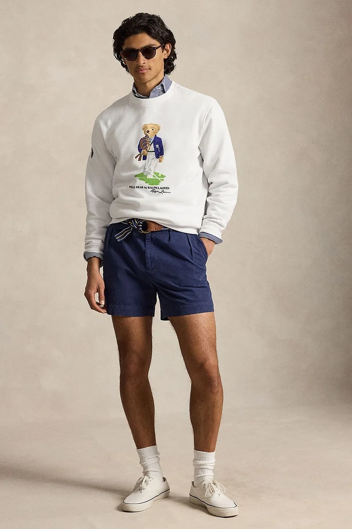 Odzież Polo Ralph Lauren sweter męski bawełniany 710B16075 biały