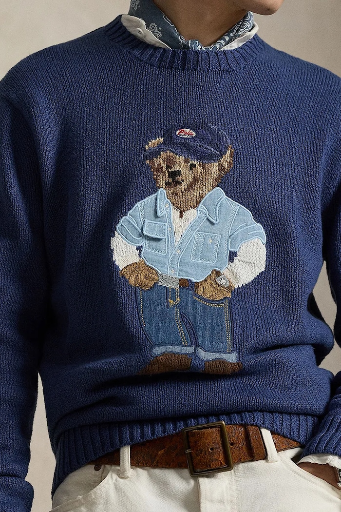 Polo Ralph Lauren sveter pánsky s vlnou modrá 710A13002