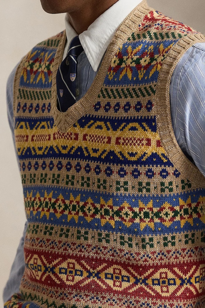 Polo Ralph Lauren vestă pentru bărbați cu in maro 710A12803