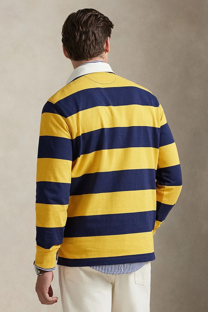 Polo Ralph Lauren sveter pánsky bavlnený 710B14629 tmavomodrá SS26