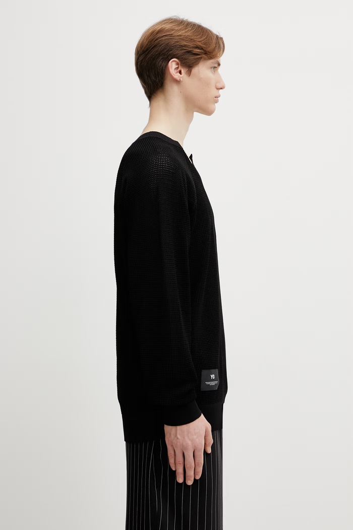 Πουλόβερ Y-3 KNIT SWEATER μαύρο KR2395