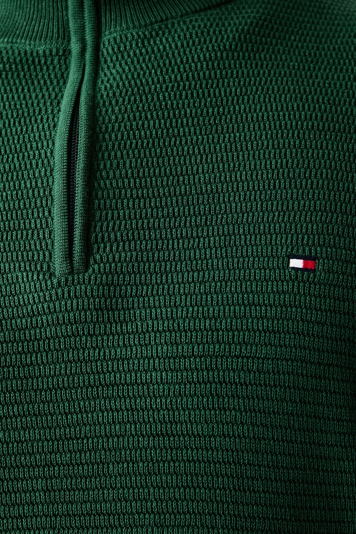 Tommy Hilfiger sweter męski bawełniany MW0MW42916 zielony