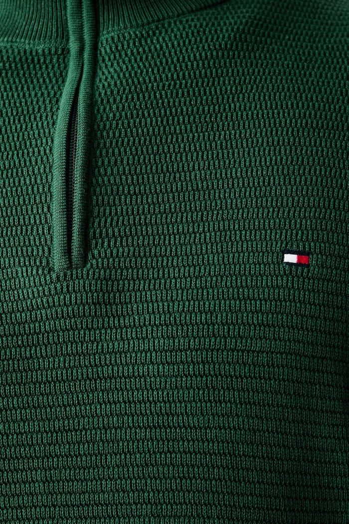 Tommy Hilfiger sweter męski bawełniany MW0MW42916 zielony