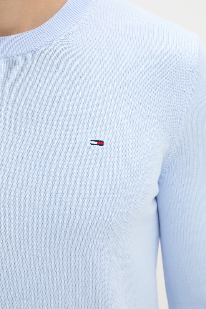 Tommy Jeans pulover pentru bărbați, din bumbac DM0DM22853 albastru