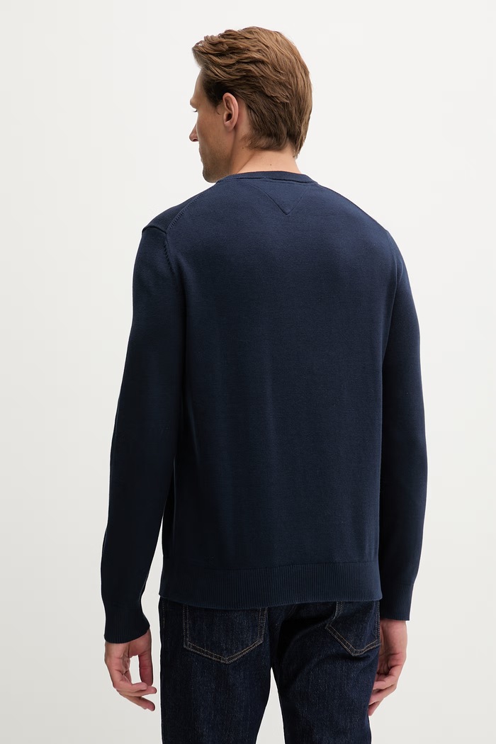 Oblečenie Tommy Jeans sveter pánsky bavlnený DM0DM22853 tmavomodrá