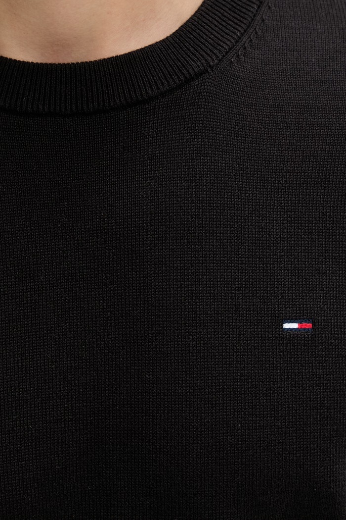 Tommy Jeans pulover pentru bărbați, din bumbac DM0DM22853 negru