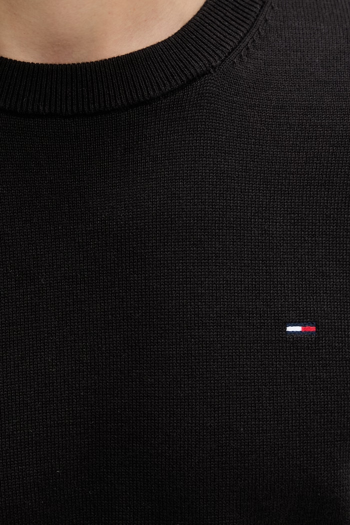 Tommy Jeans pulover pentru bărbați, din bumbac DM0DM22853 negru