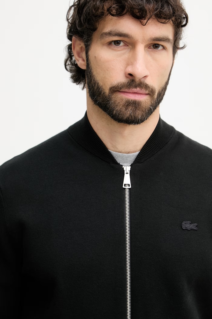 Lacoste sveter na gombíky pánsky čierna AH1024