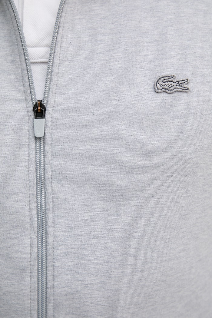 Lacoste pánska mikina na zips SH9559 sivá