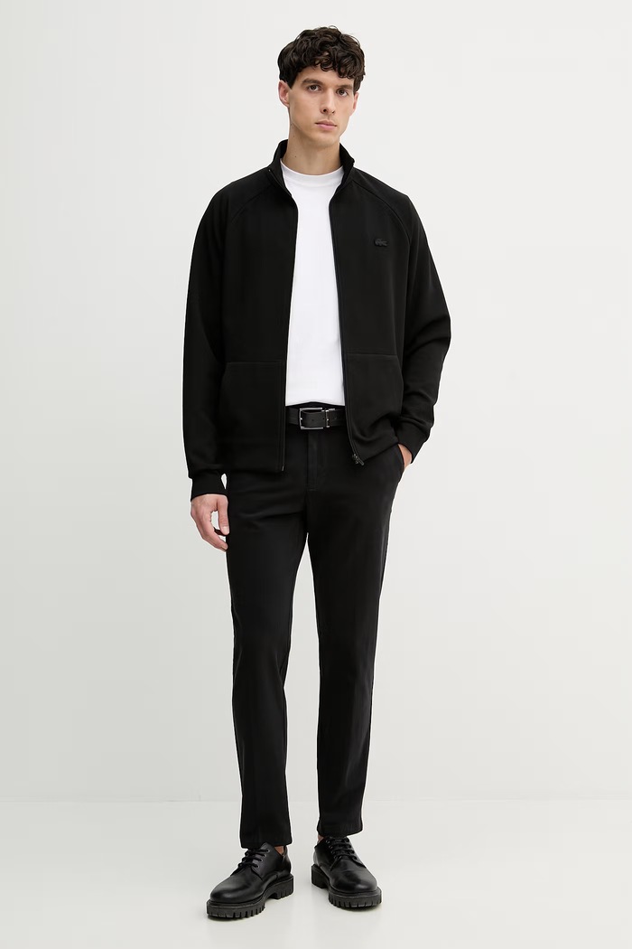 Lacoste rozepínací mikina pánská SH9559 černá SS26