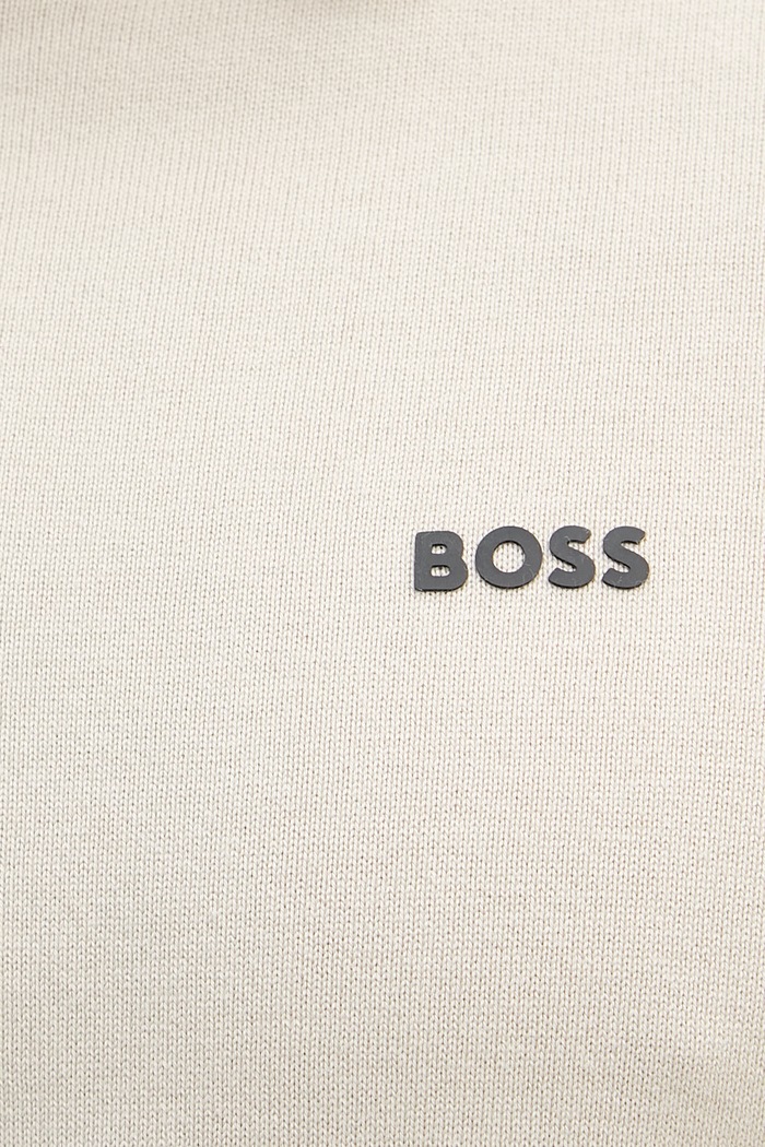 BOSS Green polo swetrowe męskie bawełniane 50558344 beżowy