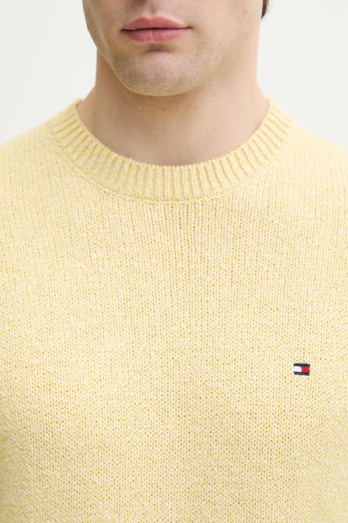 Tommy Hilfiger sveter pánsky bavlnený MW0MW42812 žltá