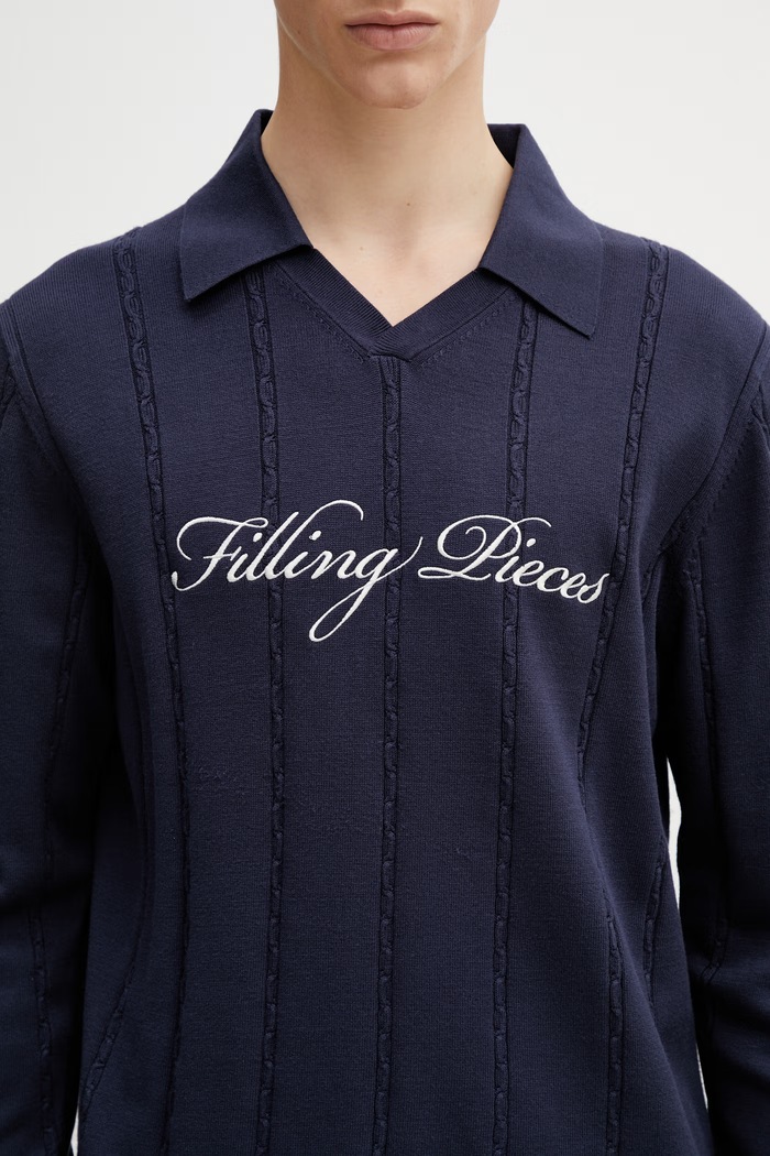 Filling Pieces Football Jersey pulover cu vâscoză bărbați bleumarin 412674500148.150
