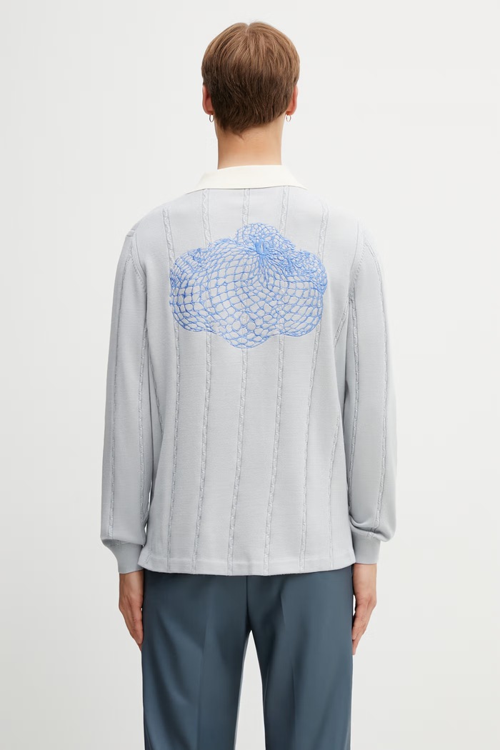 Îmbrăcăminte Filling Pieces Football Jersey pulover pentru bărbați 412674500148.294 albastru