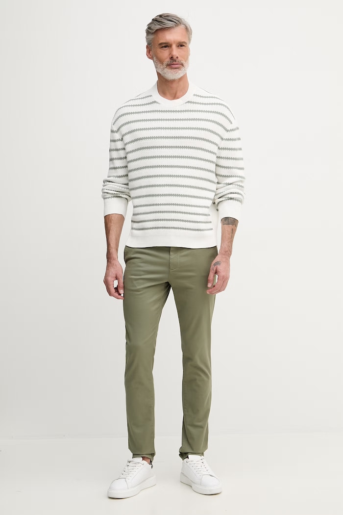 Armani Exchange pulover pentru bărbați, din bumbac XM002172.AF18754 alb SS26