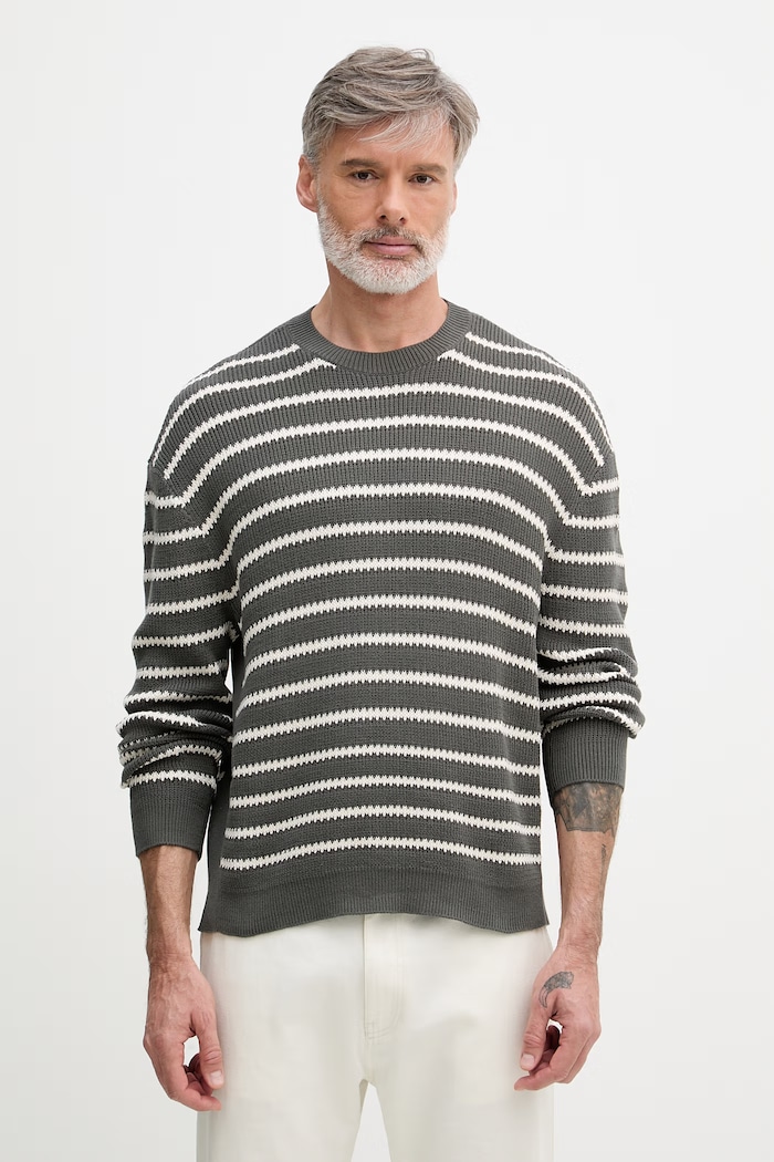 Armani Exchange pulover pentru bărbați, din bumbac verde XM002172.AF18754