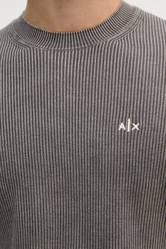 Armani Exchange sveter pánsky bavlnený XM002430.AF22246 sivá
