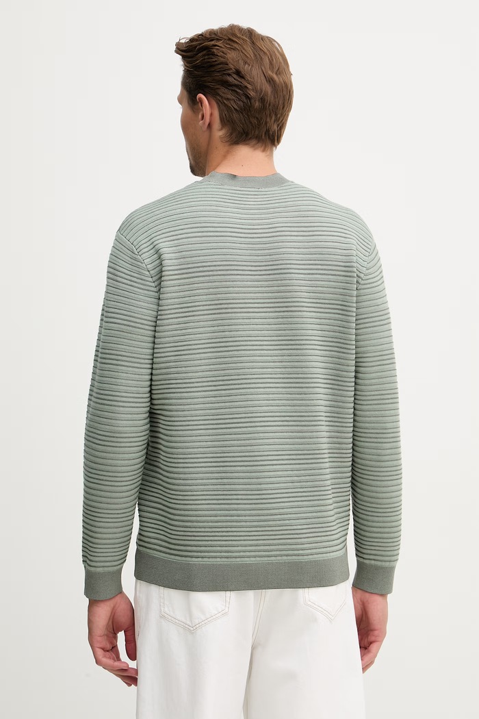 Îmbrăcăminte Armani Exchange pulover pentru bărbați, cu vâscoză XM002431.AF10454 verde